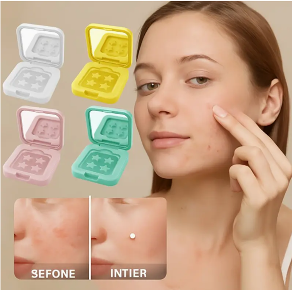 Caja pimple patch gris