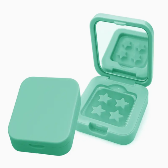 Caja pimple patch gris