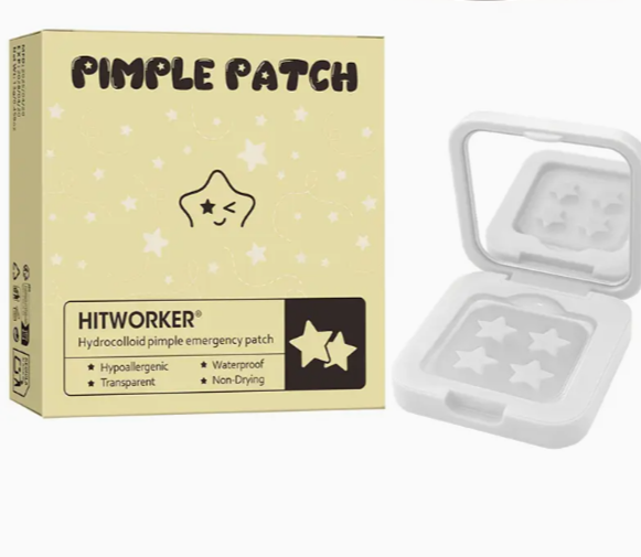 Caja pimple patch gris